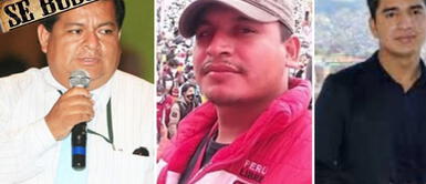 De izquierda a derecha: Bruno Pacheco, Fray Vásquez y Gian Marco Castillo. Foto: composición La República Mininter: ofrecerían cuantiosa recompensa para encontrar a Bruno Pacheco y sobrinos de Pedro Castillo