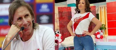 Janet Barboza quiere sorprender a Gareca vestida de novia, pero le dicen que lo va 'salar'. Janet Barboza dijo que si Perú gana el repechaje se viste de novia y busca a Ricardo Gareca