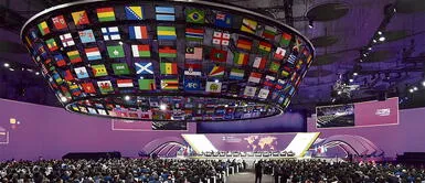 11.00 a. m. (hora peruana). Este viernes 1 de abril se lleva a cabo el sorteo del Mundial Qatar 2022 en el Centro de Exposiciones y Congresos de Doha. Foto: EFE 11.00 a. m. (hora peruana). Este viernes 1 de abril se lleva a cabo el sorteo del Mundial Qatar 2022 en el Centro de Exposiciones y Congresos de Doha. Foto: EFE