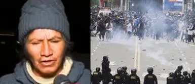 Manifestante indicó que esperó que Pedro Castillo cumpla sus promesas, pero estas fueron mentiras. Foto: captura de Exitosa / Jhefrey Sedano_Huancayork Times Manifestante en Huancayo: "Me dolió que el presidente afirme que nos pagan a los manifestantes”