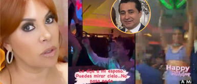 Magaly Medina celebró su cumpleaños con Alfredo Zambrano en un local nocturno de Miami. Magaly Medina: le hacen baile sensual a su esposo Alfredo Zambrano y ella reacciona así | VIDEO