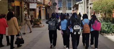 Hace 2 semanas iniciaron las clases presenciales en colegios. Foto: Liubomir Fernández ¡Atención! Suspenden clases presenciales en colegios del Callao por paro de transportistas