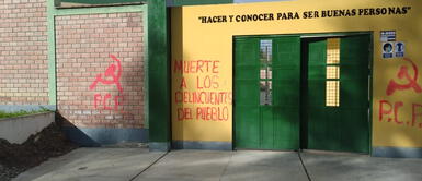 Huancayo: aparecen pintas subversivas: “Muerte a los delincuentes del pueblo” Huancayo: aparecen pintas subversivas: “Muerte a los delincuentes del pueblo”
