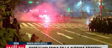 Manifestaciones contra Pedro Castillo: Videorreportera de la República fue agredida con una piedra Videorreportera de la República fue agredida en manifestación contra Pedro Castillo