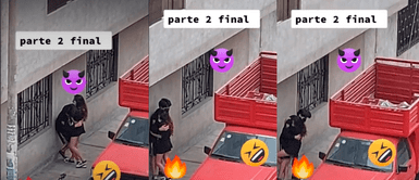 Pareja en TikTok Pareja fue captada en momento íntimo, se dan cuenta de la cámara y sorprenden con reacción | VIDEO