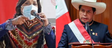 Boluarte muestra su respaldo una vez más su apoyo a Castillo. Dina Boluarte envió mensaje a peruanos: “Sostengamos la mano de Castillo para que se quede los 5 años”