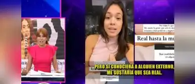 Magaly Medina se burla de Jazmín Pinedo. Magaly Medina se burla de Jazmín Pinedo.