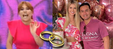 Magaly Medina critica a Brunella Horna por estar buscando que Richard Acuña le pida matrimonio. Magaly Medina sobre compromiso entre Brunella Horna y Richard Acuña: “qué haces mendigando (el anillo)”