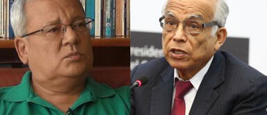 César Hildebrandt cuestionó que Aníbal Torres haya considerado a Adolf Hitler un ejemplo de desarrollo en Alemania. Foto: composición/La República Hildebrandt sobre Aníbal Torres elogiando a Hitler: "Pensé que era montaje y le habían movido la boca"