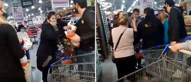 Video de la pelea en un supermercado por un huevo de Pascua en oferta de 2x1 Pelea por un huevo de Pascua en oferta de 2x1 se vuelve viral
