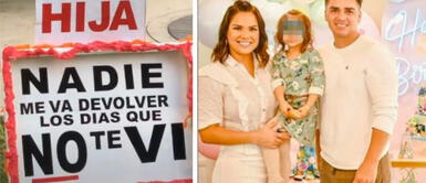 Juan Víctor realizó vigilia pidiendo poder ver a su hija que tiene con Andrea San Martín. Andrea San Martín: Juan Víctor realiza vigilia por tenencia compartida de su hija