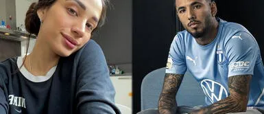 El futbolista se refirió a su aún esposa. Sergio Peña negó que haber escrito mensajes dirigidos a la madre de su hija