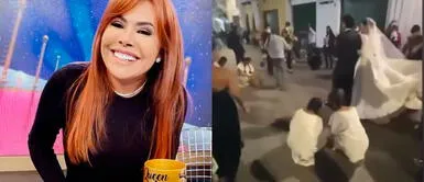 Magaly Medina justifica boda de Belén Barnechea Magaly Medina defiende la boda de hija de Alfredo Barnechea: "Fue una cosa creativa"