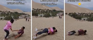 TikTok: pareja viaja a Ica para hacer reto "nunca más pelear" y pasa lo impensado TikTok: pareja viaja a Ica para hacer reto "nunca más pelear" y pasa lo impensado
