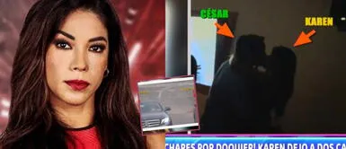 Karen Dejo es ampayada con dos galanes, pero afirma que está soltera. Karen Dejo después de ser ampayada con dos galanes: “yo estoy sola, no tengo relación con nadie” | VIDEO