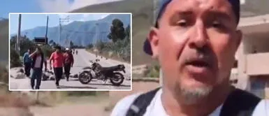 Turista se enfrenta a manifestantes por cierre de vías en Cusco. Cusco: turista se desespera por huelga y se enfrenta a manifestantes calificándolos de “lacras”