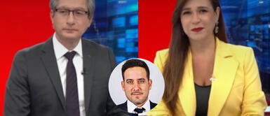 Federico Salazar y Verónica Linares se ríen al no presentar a Óscar del Portal en bloque deportivo La particular reacción de Federico Salazar y Verónica Linares ante la ausencia de Óscar Del Portal