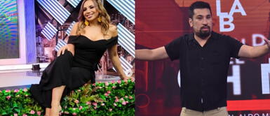 Mónica Cabrejos envía mensaje con look de cuero Mónica Cabrejos envía fuerte indirecta llevando un outfit de temporada con joggers efecto piel