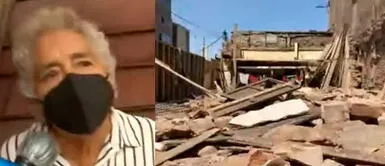 La mujer de 81 años es acusada de demoler su propia vivienda. Barrios Altos: Casa de una anciana se viene abajo y Municipalidad la multa por casi 300 mil Soles