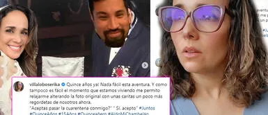 Érika Villalobos y el romántico mensaje que le dedicó a Aldo Miyashiro por sus 15 años de matrimonio Érika Villalobos y el romántico mensaje que le dedicó a Aldo Miyashiro por sus 15 años de matrimonio