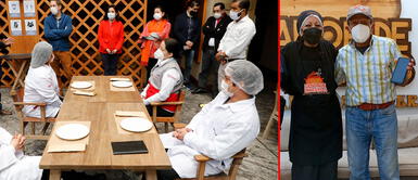 En los restaurantes se mantendrá el uso obligatorio de mascarillas. COVID-19: conoce los lugares que seguirán con el uso obligatorio de mascarillas