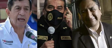 Alfonso Chávarry recordó que pedido de detención preliminar contra Vladimir Cerrón se hizo antes de su gestión. Foto: composición/La República Cerrón contra Chávarry: “Si respalda a subordinado por violar Constitución, no califica para ministro”