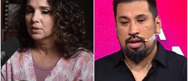 Érika brindó declaraciones tras ampay de Miyashiro. (Carlos Orozco) Érika Villalobos no hablará más de infidelidad de Aldo Miyashiro: “Si quiero hablo de mi vida, sino no”