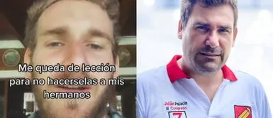 Sebastián Palacín y Julián Palacín Hijo del presidente de Indecopi lo acusó de "no tener códigos"