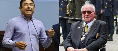 El congresista Guillermo Bermejo se pronunció sobre la acusación que realizó el excombatiente Luis Giampietri. Foto: composición/ Congreso. El congresista Guillermo Bermejo se pronunció sobre la acusación que realizó el excombatiente Luis Giampietri. Foto: composición/ Congreso.