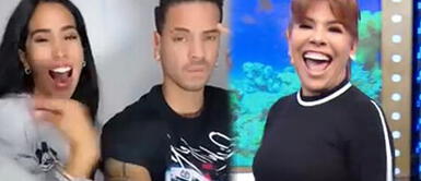 Melissa y Anthony graban TikTok sobre Magaly Medina Melissa Paredes y Anthony Aranda graban con la voz de Magaly Medina: ¿Quieren hacer las pases?