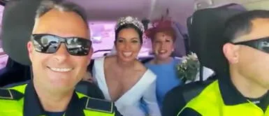 El mejor rescate: agentes salvan a novia en apuros tras avería de auto nupcial El mejor rescate: agentes salvan a novia en apuros tras avería de auto nupcial
