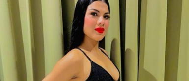 Brunella Torpoco y outfit lujoso Brunella Torpoco hace oda a la sofisticación con un cálido vestido negro y bolso Louis Vuitton