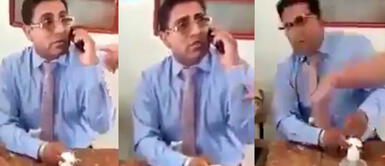 El vídeo no tardó en ser viral en redes sociales. México: padre golpea al prefecto de la escuela de su hija por acosarla