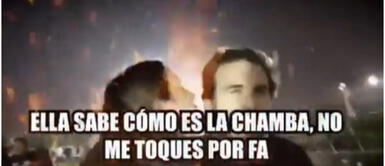 Ale Fuller y su novio reaccionaron así ante cámaras de Amor y fuego Novio de Ale Fuller se molesta con reportero de "Amor y fuego" y casi lo agrede‘: “No me toques”