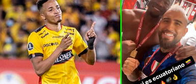 Arturo Vidal y su polémica broma a su compañero Felipe Caicedo Arturo Vidal y su foto con Felipe Caicedo: "Este sí es ecuatoriano"