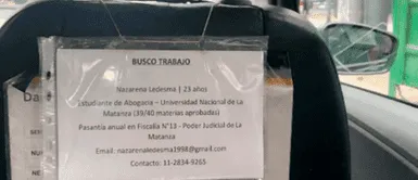 Cv de la hija del taxista. Viral: Taxista coloca el CV de su hija en su asiento para ayudarla a encontrar trabajo