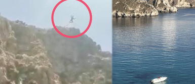 Turista muere tras saltar de un barranco: Su pareja e hijo grabaron el momento Turista muere tras saltar de un barranco: Su pareja e hijo grabaron el momento