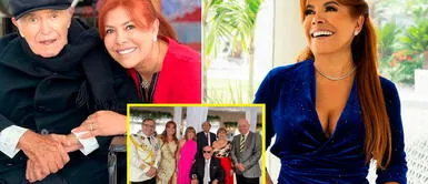 Magaly Medina posa junto a sus 5 hermanos y su padre. Magaly Medina posa junto a su padre y sus 5 hermanos por primera vez: “Familia”