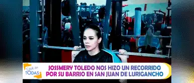 Jossmery Toledo se mantiene en forma para tener un buen desempeño en EEG. Foto: América TV Jossmery Toledo se mantiene en forma para tener un buen desempeño en EEG. Foto: América TV
