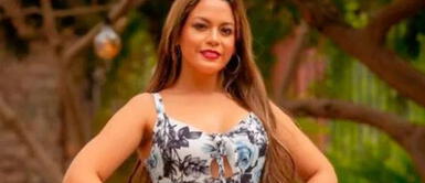 Flor Polo con vestido otoñal Florcita Polo Díaz nos revela su moda otoñal a través de una pieza elegante para lucir de noche o día