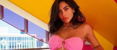 Vania Bludau con vestido amarillo midi Vania Bludau le inyecta optimismo y alegría a su vida con un vestido midi atemporal y radiante