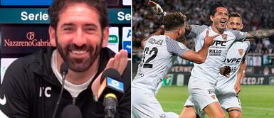 El entrenador Fabio Caserta llenó de elogios a Gianluca Lapadula Gianluca Lapadula: DT del Benevento elogia al 'Bambino'