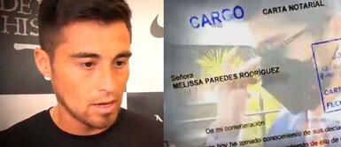 Rodrigo Cuba envió carta notarial a Melissa Paredes Rodrigo Cuba envió carta notarial a Melissa Paredes por declaraciones pese a acuerdo