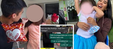 Rodrigo Cuba demuestra que sí ha querido salir los fines de semana con su hija, pero que Melissa Paredes se lo negó. Rodrigo Cuba presenta mensajes que desmentirían a Melissa Paredes: "Son mis días, Rodrigo"