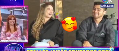 Rodrigo Cuba y Ale Venturo se muestran más enamorados que nunca en entrevista con Magaly Medina. Rodrigo Cuba y Ale Venturo le cuentan a Magaly cómo se conocieron y cuándo fue su primer beso | VIDEO