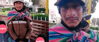 El joven padre casi no puede hablar, sin embargo, se esforzó por relatar su difícil situación. Puno: padre enfermo pide ayuda para sus menores hijas tras ser abandonado por su esposa