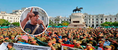 Excombatientes de las FF.AA. protestan contra gobierno de Pedro Castillo Excombatientes de las FF.AA. protestan contra gobierno de Pedro Castillo