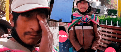 Roger se encuentra vendiendo frunas en la plazuela para sobrevivir. Puno: padre que fue abandonado con sus hijas por su esposa necesita S/. 1284 para su tratamiento