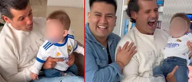 Deyvis Orosco y Fernando Sánchez se emocionaron tras el título de Real Madrid Deyvis Orosco y su suegro festejan título de Real Madrid: "El bebé es el amuleto de la suerte"