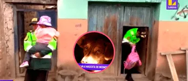 Niña pierde una pierna por salvar a perrita y policías la trasladan todos los días al colegio Niña pierde una pierna por salvar a perrita y policías la trasladan todos los días al colegio